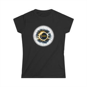 Astronomy Astronaut Watching Solar Eclipse April 08, 2024 Womens T Shirt