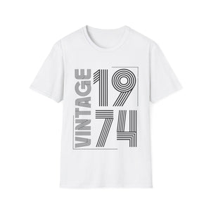 Vintage 1974 T Shirts for Men Retro Funny 1974 Birthday Shirts for Men