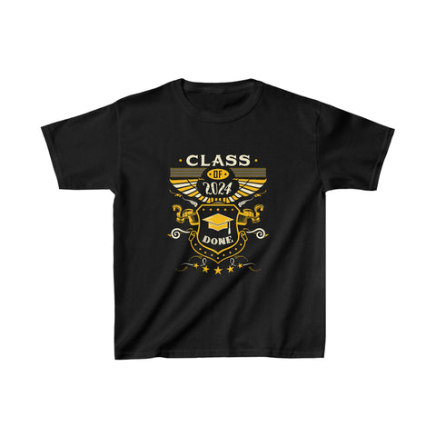 Class of 2024 Senior 2024 Graduation Vintage School Boys Shirts