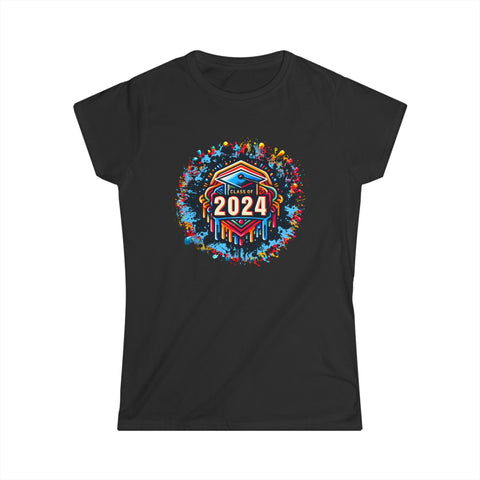 Senior 2024 Class of 2024 Senior 24 Graduation 2024 Shirts for Women