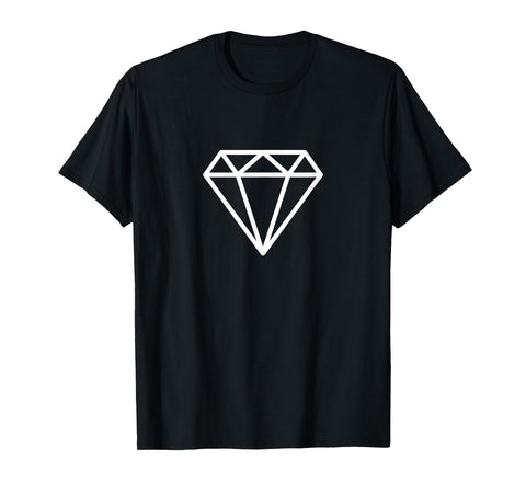 Diamond Black Tshirt Black Graphic Tee Men Cool Shirts Black T-Shirt