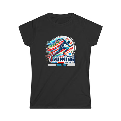 USA 2024 Go United States Running American Sport 2024 USA Women Tops