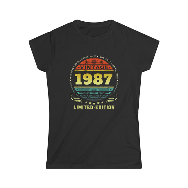 Vintage 1987 Limited Edition 1987 Birthday Shirts for Women Womens Shirts