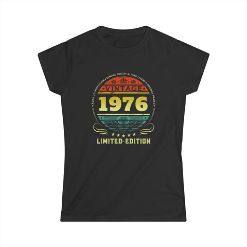 Vintage 1976 Limited Edition 1976 Birthday Shirts for Women Women Tops