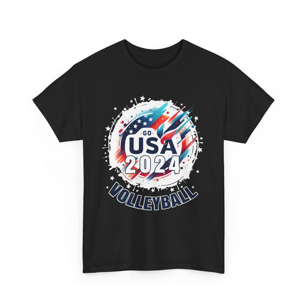 USA 2024 Summer Games Volleyball America Sports 2024 USA Big and Tall Tshirts Shirts for Men