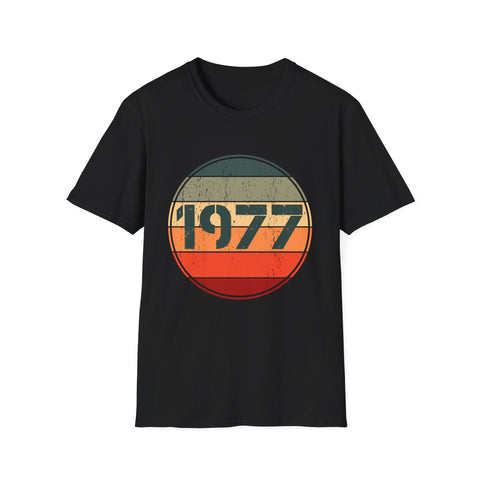 Vintage 1977 Birthday Shirts for Men Funny 1977 Birthday Mens Tshirts