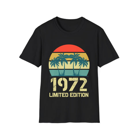 Vintage 1972 Birthday Shirts for Men Funny 1972 Birthday Mens Shirt