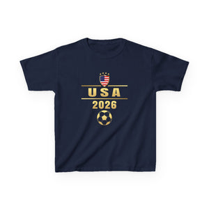 USA 2026 United States Sport USA Team 2026 Player 2026 USA T-Shirts for Kids Boys Girls
