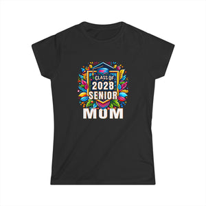Senior 2028 Class of 2028 Seniors Graduation 2028 Senior Mom Womens T Shirt