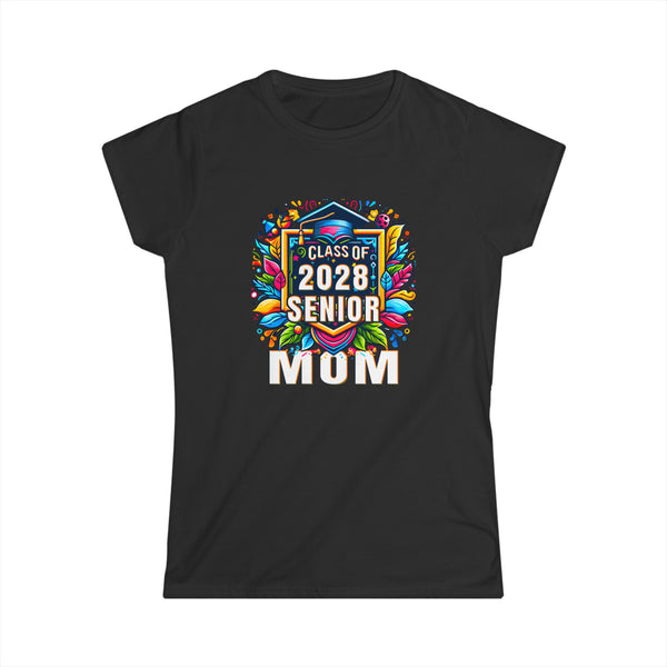 Senior 2028 Class of 2028 Seniors Graduation 2028 Senior Mom Womens T Shirt