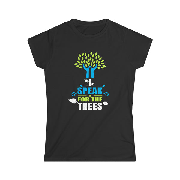 I Speak For Trees Planet Save Earth Day Graphic Women Tops