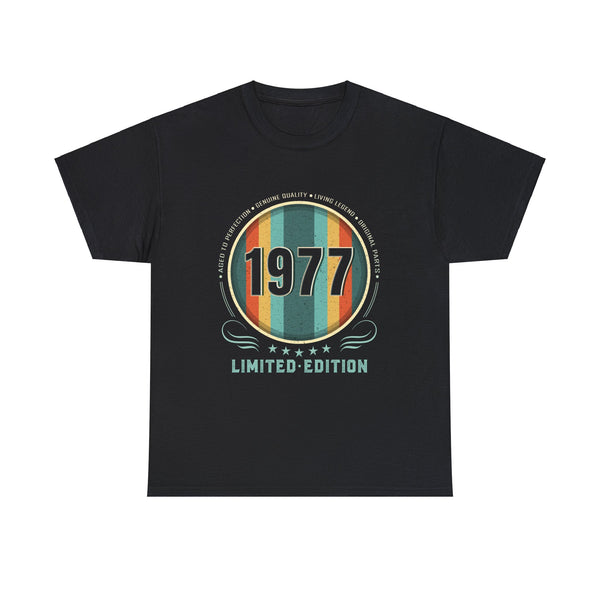 Vintage 1977 TShirt Men Limited Edition BDay 1977 Birthday Mens Tshirts for Men Big and Tall