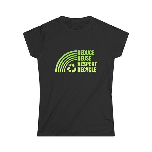 Environment Reuse Renew Rethink Activism Environmental Crisis Earth Day Shirts for Women