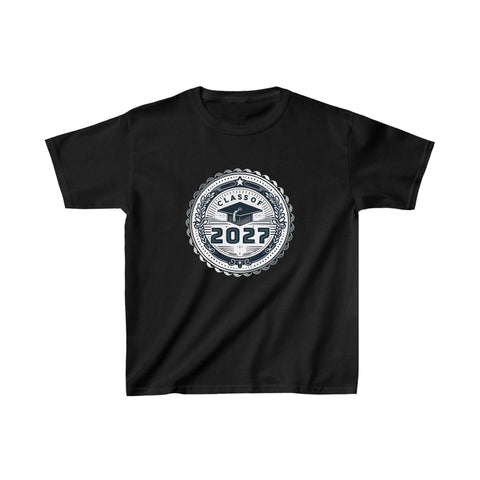 Class of 2027 Senior 2027 Graduation Vintage School T Shirts for Boys