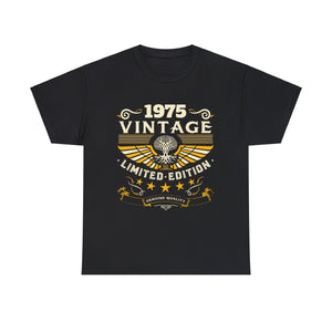 Vintage 1975 T Shirts for Men Retro Funny 1975 Birthday Men Shirts Big and Tall Plus Size