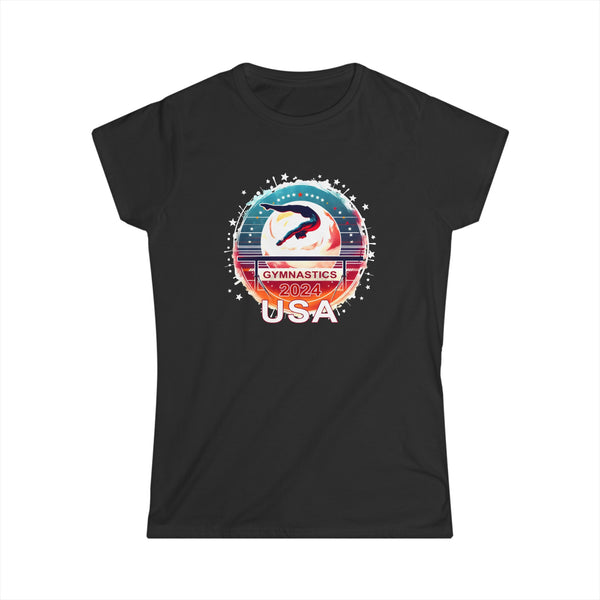 USA 2024 Games United States Sport 2024 USA Mens Gymnastics Shirts for Women