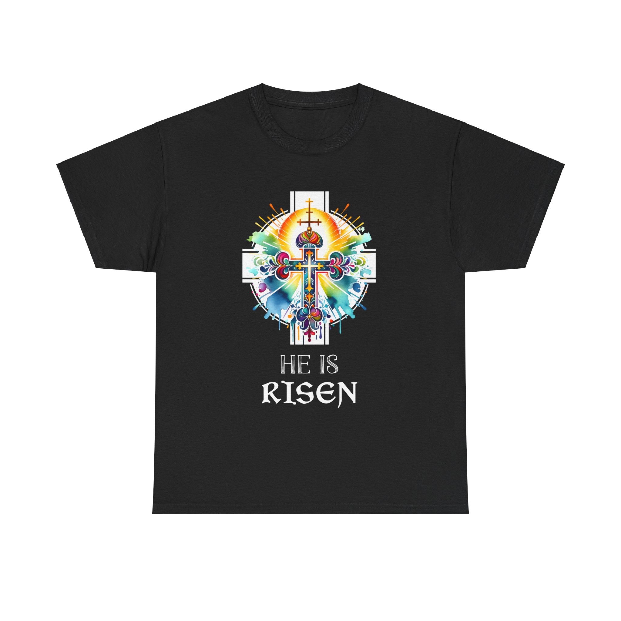 Easter Christian He Is Risen Resurrection Men Women Kids Shirts for Men Plus Size Big and Tall