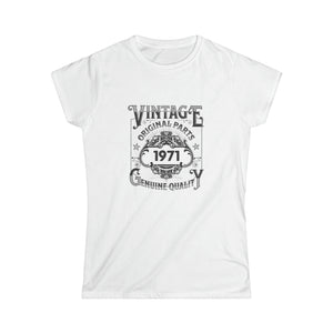 Vintage 1971 TShirt Women Limited Edition BDay 1971 Birthday Women Shirts