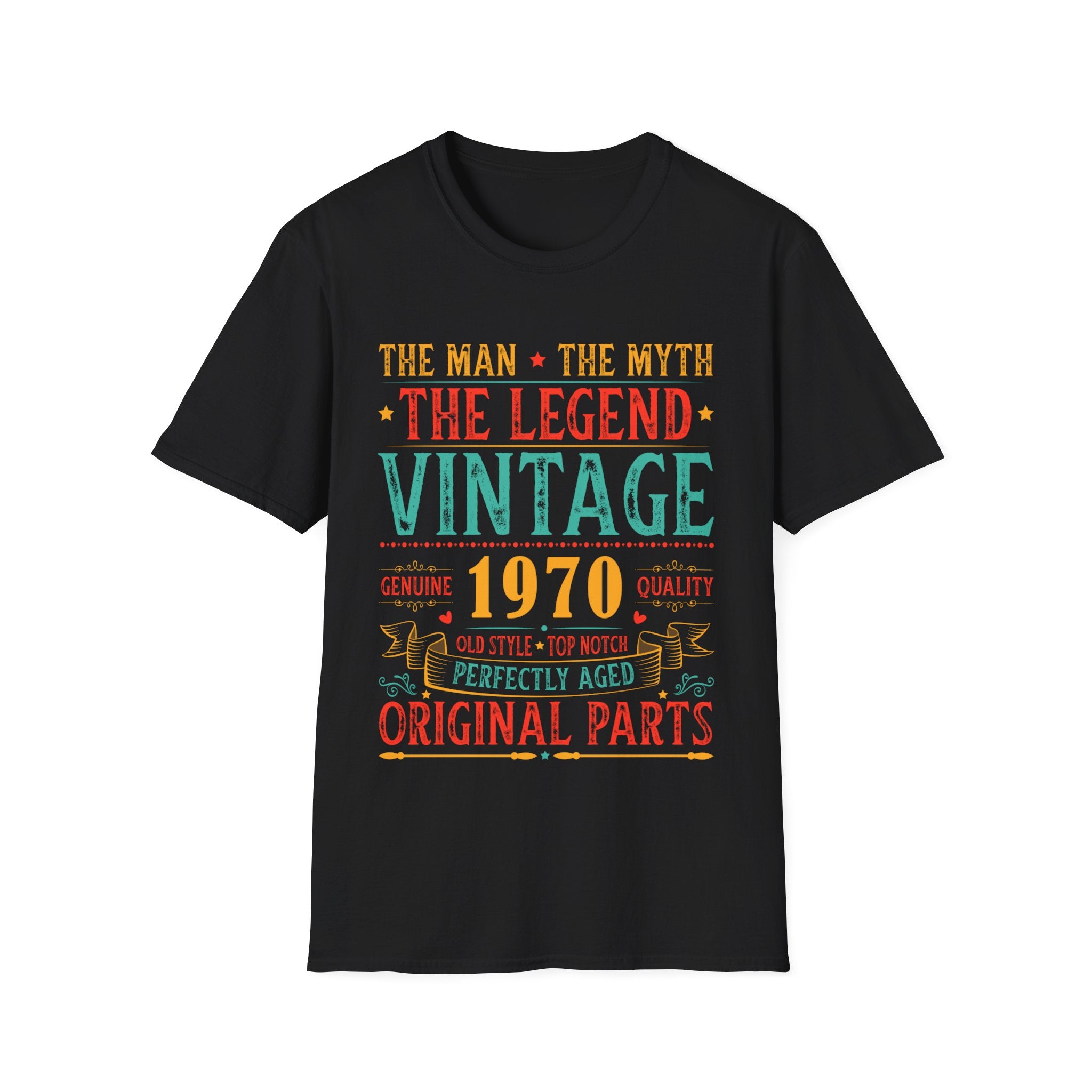 Vintage 1970 T Shirts for Men Retro Funny 1970 Birthday Shirts for Men