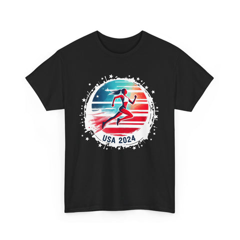 USA 2024 Games United States Track and Field USA 2024 USA Mens T Shirts Plus Size Big and Tall