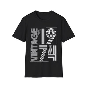 Vintage 1974 T Shirts for Men Retro Funny 1974 Birthday Men Shirts