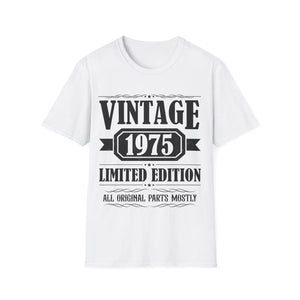 Vintage 1975 T Shirts for Men Retro Funny 1975 Birthday Mens T Shirts