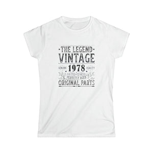 Vintage 1978 TShirt Women Limited Edition BDay 1978 Birthday Womens T Shirts