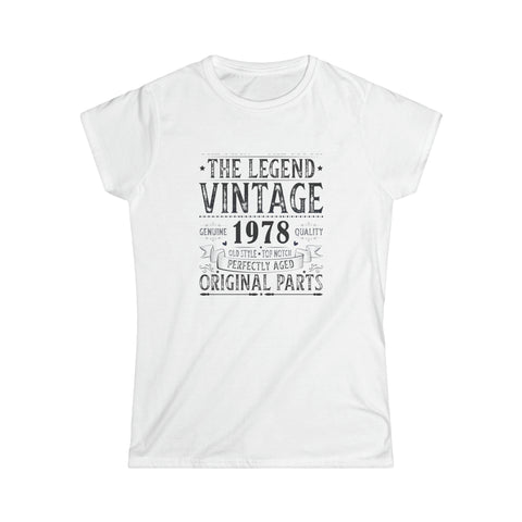 Vintage 1978 TShirt Women Limited Edition BDay 1978 Birthday Womens T Shirts