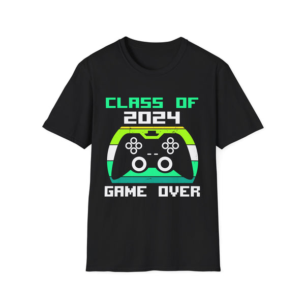 Senior 2024 Gaming Funny Class Of 2024 Tshirt 2024 Gamer Shirts for Men