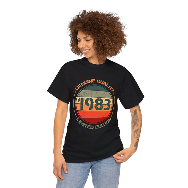 Vintage 1983 T Shirts for Women Retro Funny 1983 Birthday Womens Shirt Plus Size