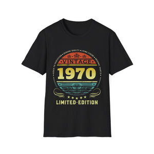 Vintage 1970 Limited Edition 1970 Birthday Shirts for Men Mens Shirts