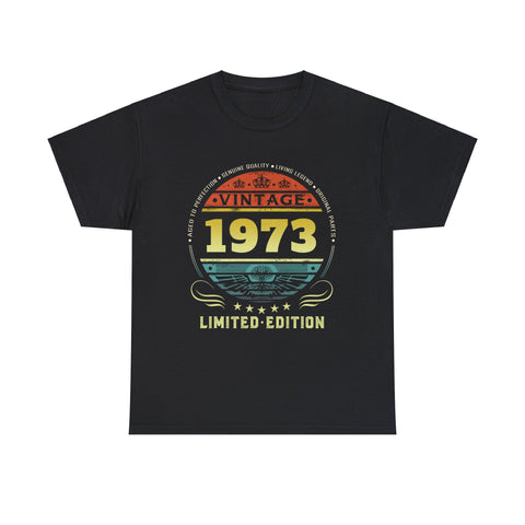 Vintage 1973 Limited Edition 1973 Birthday Shirts for Men Men Shirts Big and Tall Plus Size