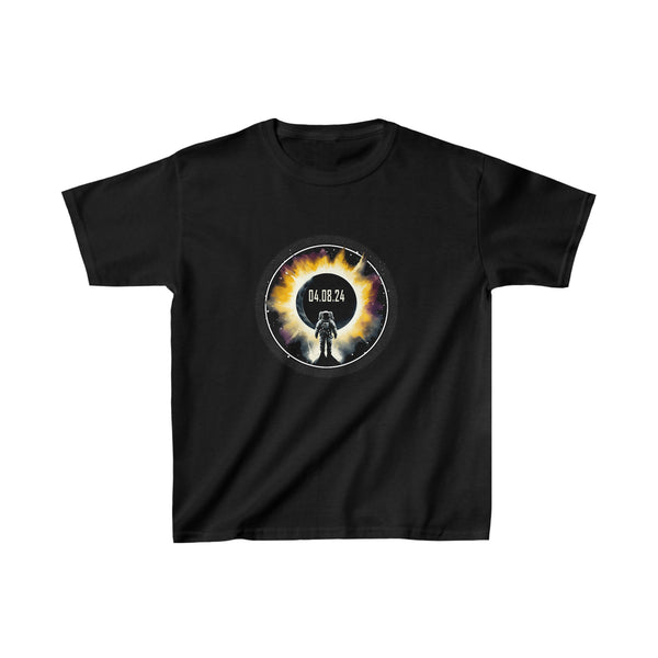 Astronomy Astronaut Watching Solar Eclipse April 08, 2024 Boys Tshirts
