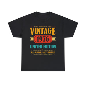 Vintage 1976 T Shirts for Men Retro Funny 1976 Birthday Big and
