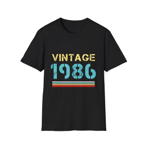 Vintage 1986 T Shirts for Men Retro Funny 1986 Birthday Mens T Shirt