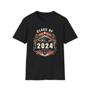 Class of 2024 Senior 2024 Graduation Vintage School Mens T Shirt