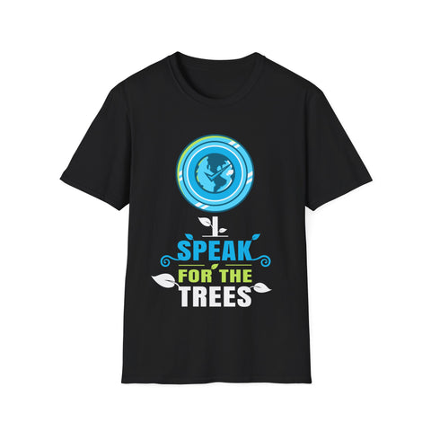 I Speak For Trees Earth Day Save Earth Inspiration Hippie Shirts for Men