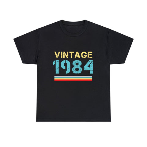 Vintage 1984 T Shirts for Men Retro Funny 1984 Birthday Mens Tshirts for Men Big and Tall