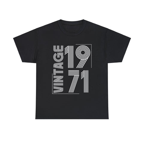 Vintage 1971 T Shirts for Men Retro Funny 1971 Birthday Mens Tshirts for Men Big and Tall