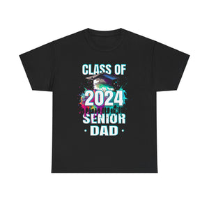 Senior Dad 24 Class of 2024 Graduation for Men Father Big and Tall Shirts for Men Plus Size