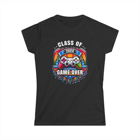 Senior Class of 2024 Gamer Seniors Gaming 2024 Graduation Womens T Shirts