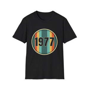 Vintage 1977 Birthday Shirts for Men Funny 1977 Birthday Mens Shirt