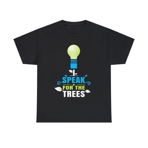 Earth Day I Speak For The Trees Design Nature Lover Men Shirts Big and Tall Plus Size