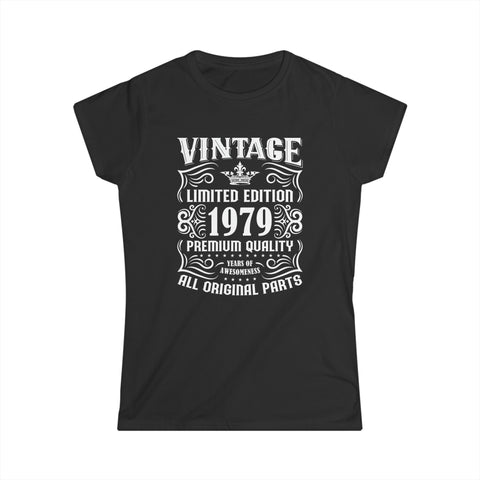 Vintage 1979 TShirt Women Limited Edition BDay 1979 Birthday Womens T Shirts