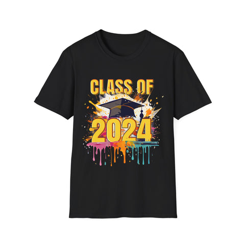 Senior 24 Class of 2024 Back to School Graduation 2024 Mens Shirts