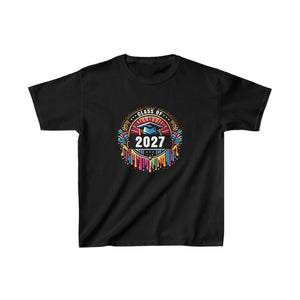Class of 2027 Grow With Me First Day of School Boys T Shirts