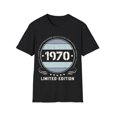 Vintage 1970 T Shirts for Men Retro Funny 1970 Birthday Shirts for Men