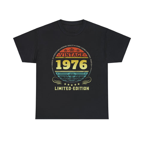 Vintage 1976 Limited Edition 1976 Birthday Shirts for Men Mens Shirt Plus Size Big and Tall