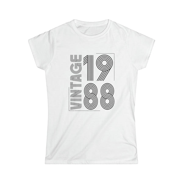 Vintage 1988 T Shirts for Women Retro Funny 1988 Birthday Womens T Shirt