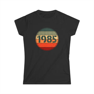 Vintage 1985 Birthday Shirts for Women Funny 1985 Birthday Shirts for Women